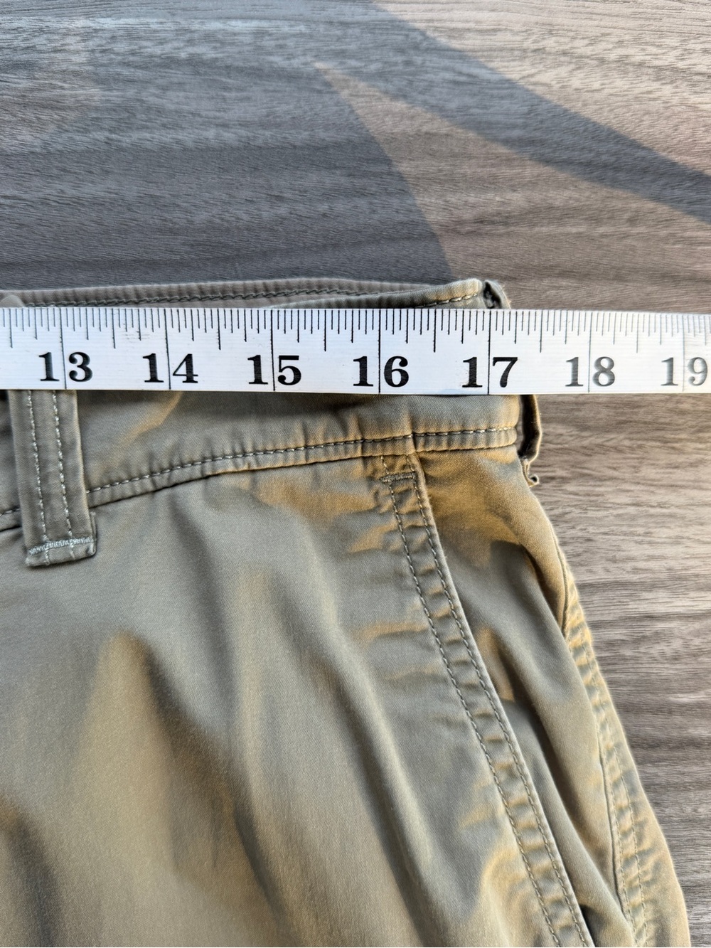 Abercrombie & Fitch Loose Fit Cargo Pants Mens 34 x 34 Tan Khaki Baggy Utility - Picture 12 of 14
